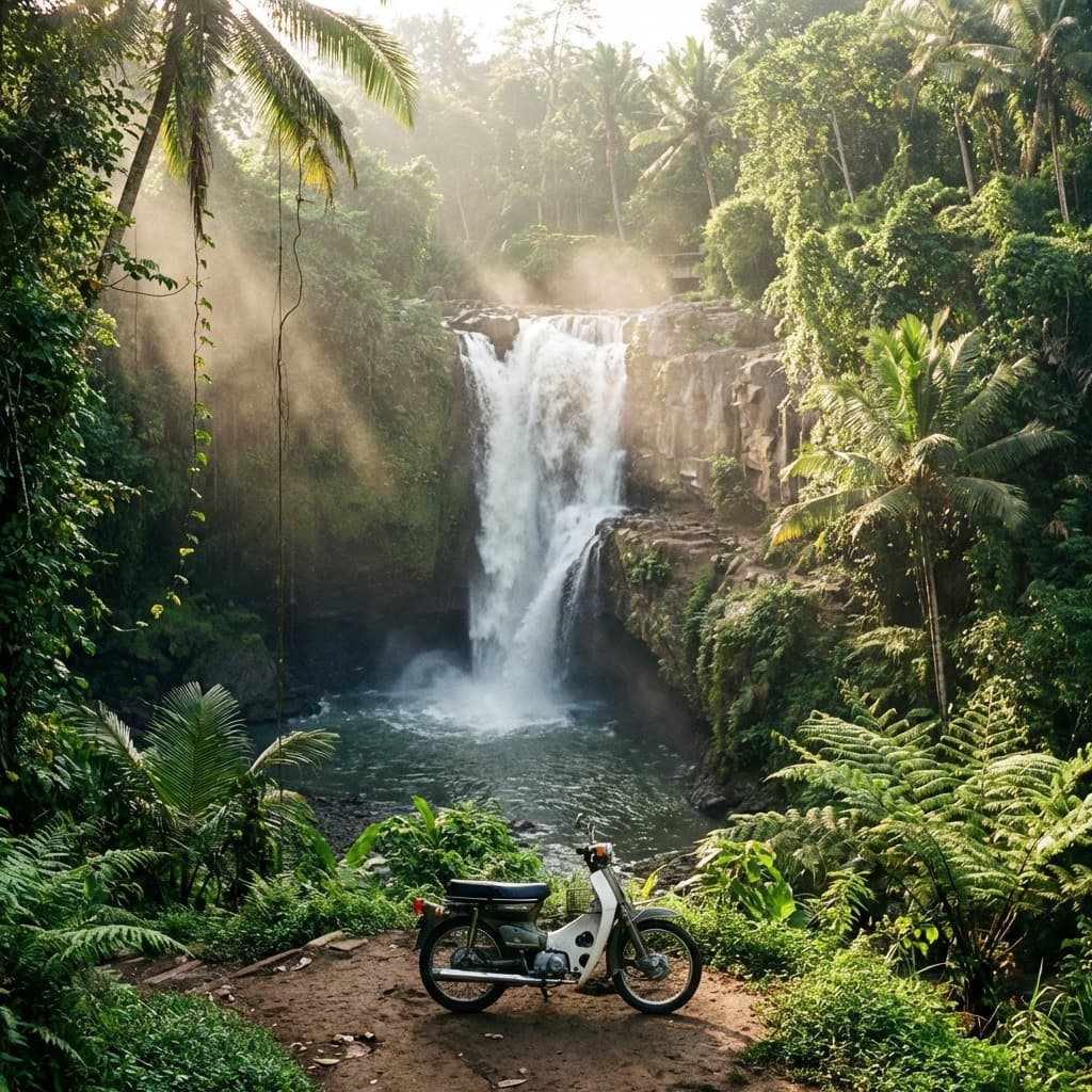 Best Motorbike Day Trip: The Ubud Waterfalls Loop